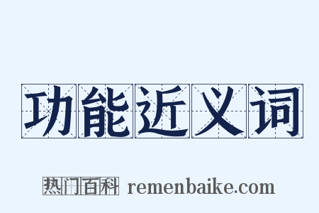 功能近义词是什么意思的图片